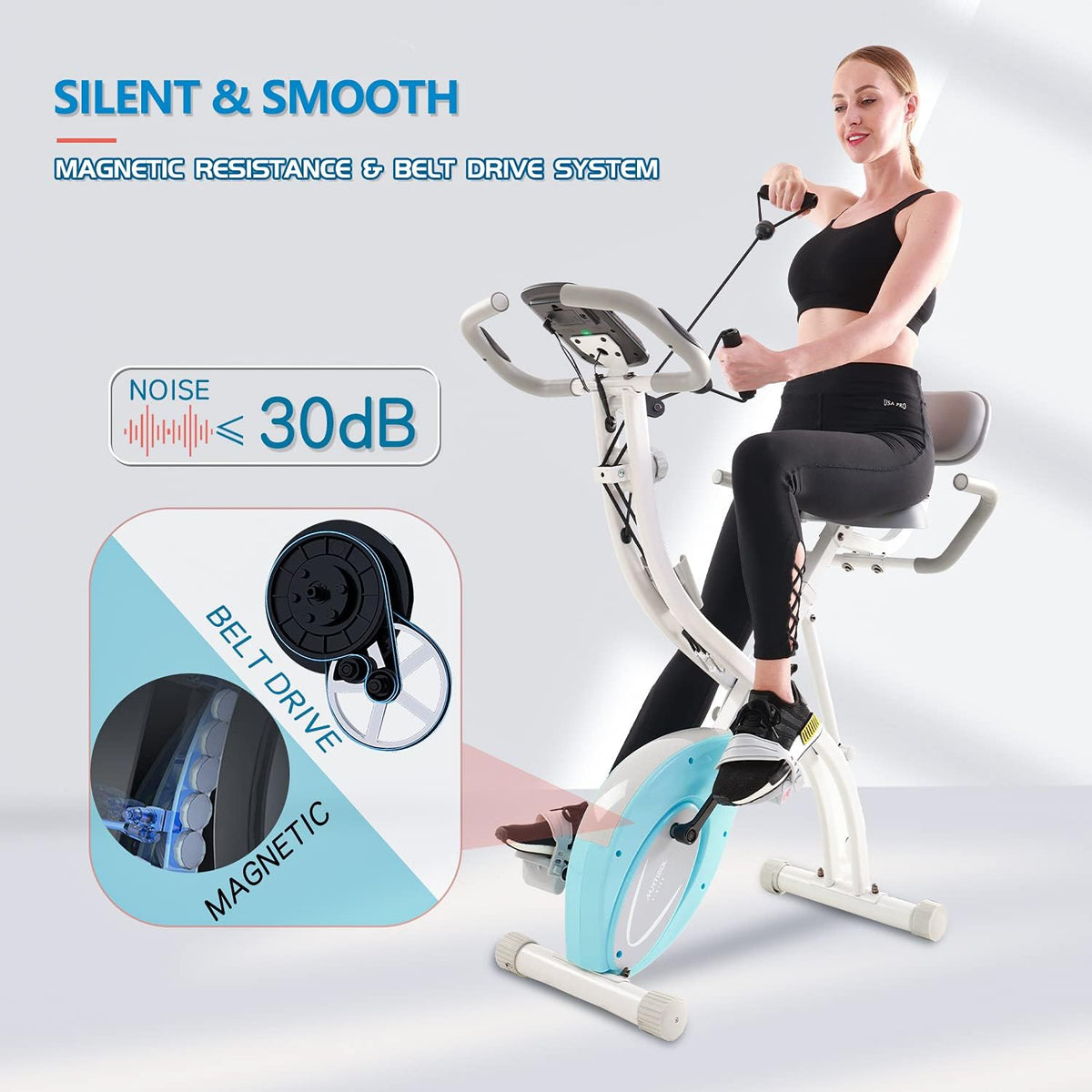 Folding Exercise Bike with Arm Workout A68883