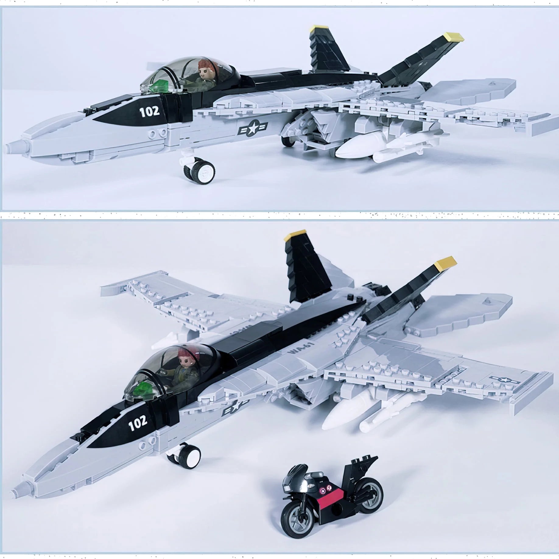 F-18 Super Hornet Fighter Jet Building Block Set Z728325