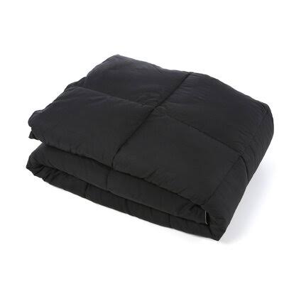 Reversible Comforter Black Grey Twin Twin XL E8220
