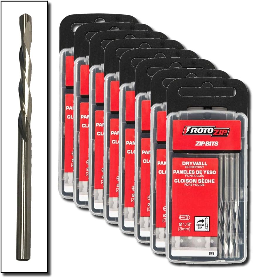 1/8" Guide Point Drywall Router Bits (80-Pack) M18280