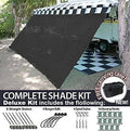 Black Motorhome Awning Shade Kit 10x15 K778