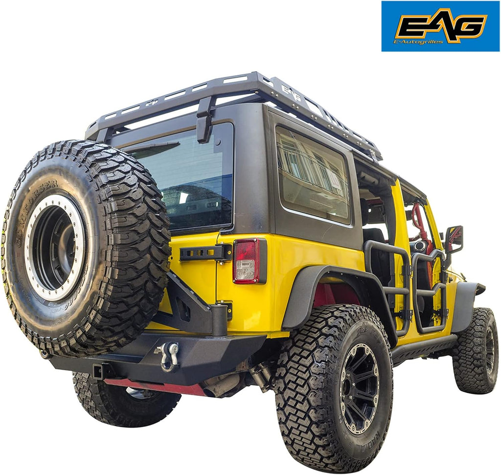 Rear Bumper with Spare Tire Carrier Swing Away for Wrangler JK G1910