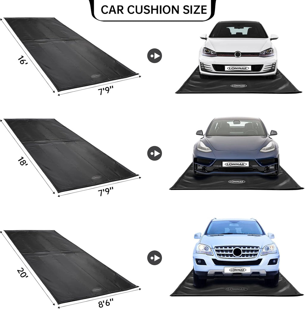 Garage Floor Mat 8'6"x20' Water Barrier Snow Melting Mat X16676