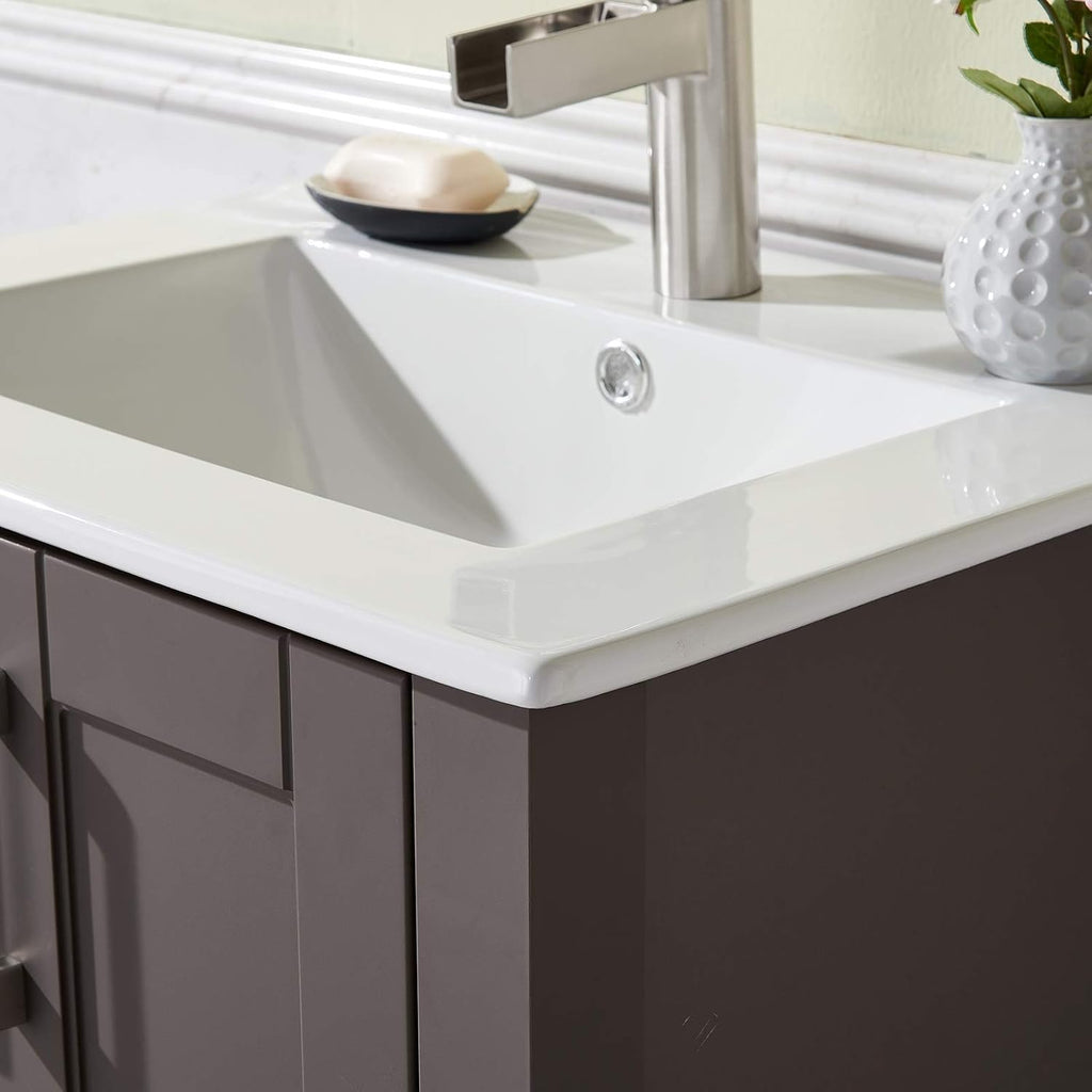 Grey 24 Inch Bathroom Vanity with Sink X79838