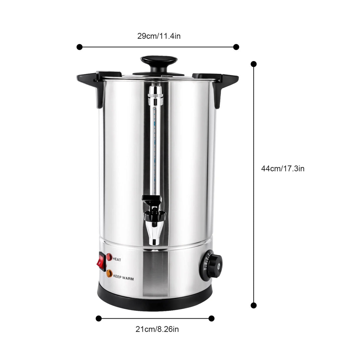 10L Stainless Steel Hot Water Boiler Urn 1000W K916316