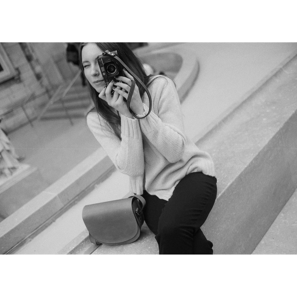 Black Leather Camera Strap R7790