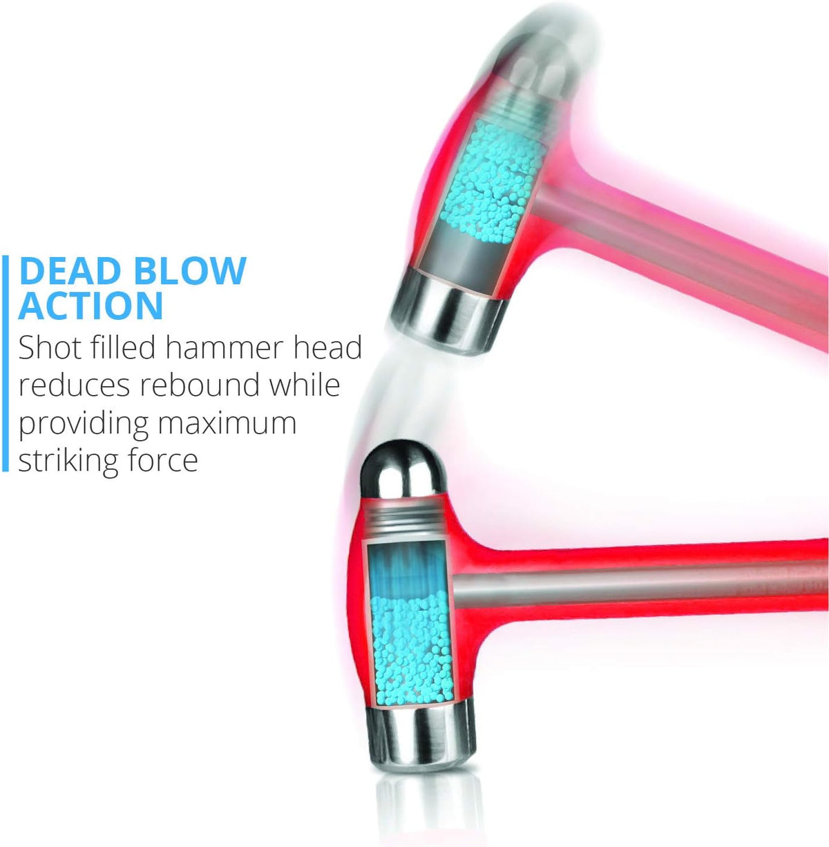 Dead Blow Ball Peen Hammer (46 oz) Pack of 2 B47543