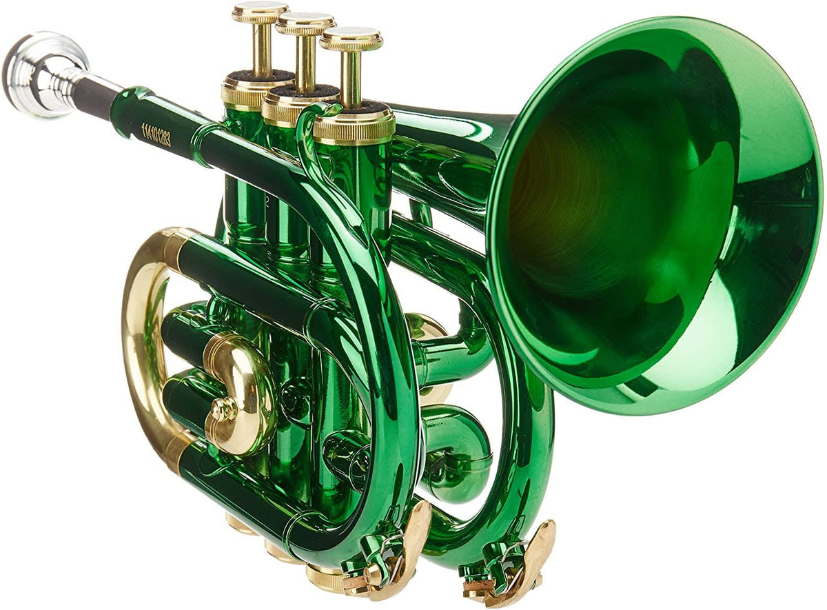 Green Lacquered Finish Pocket Trumpet with Case M785
