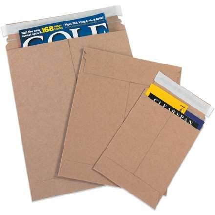 13 in. x 18 in. Kraft Self-Seal Flat Mailers, 100 Count K9807