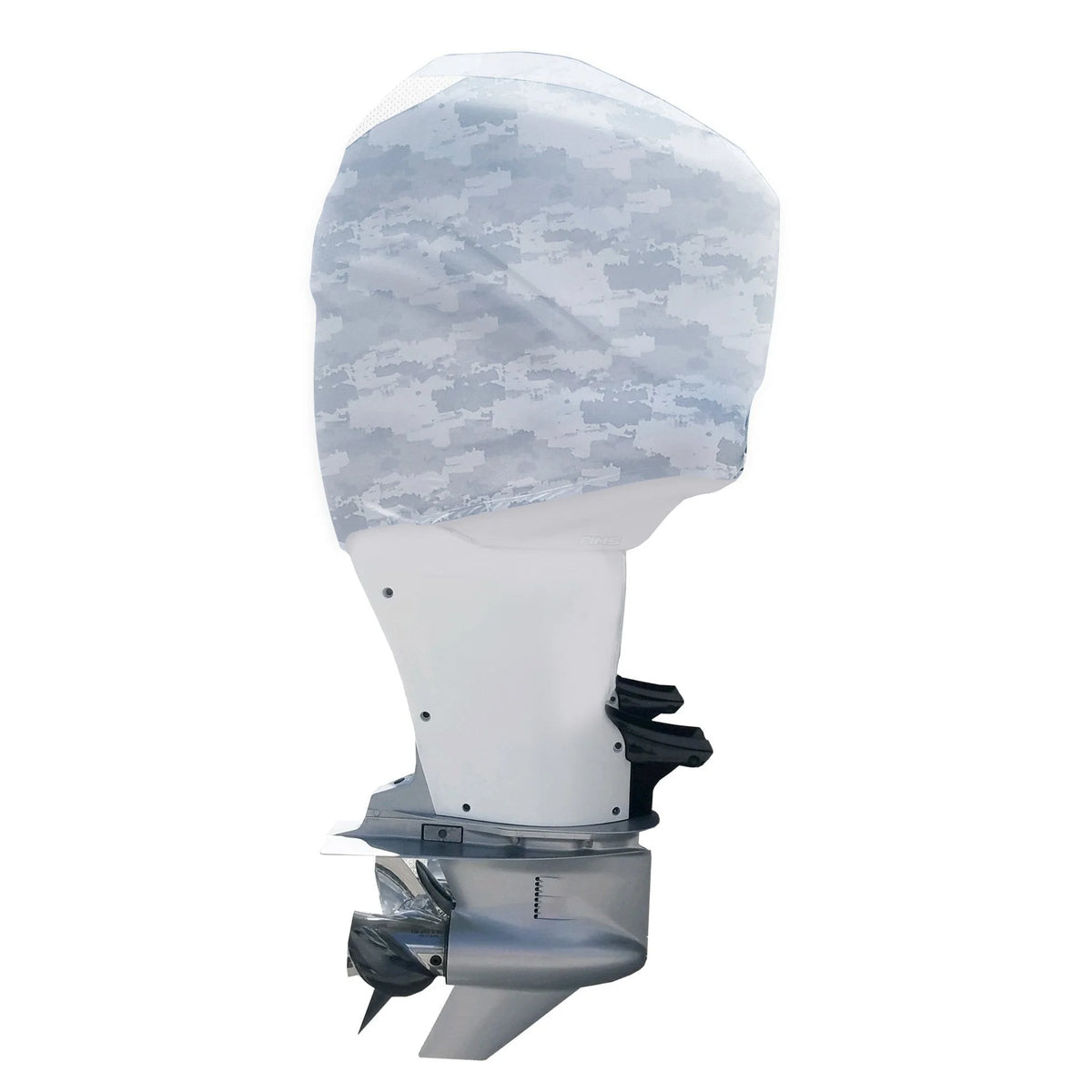 Grey Digital Camo Outboard Motor Cover R4781