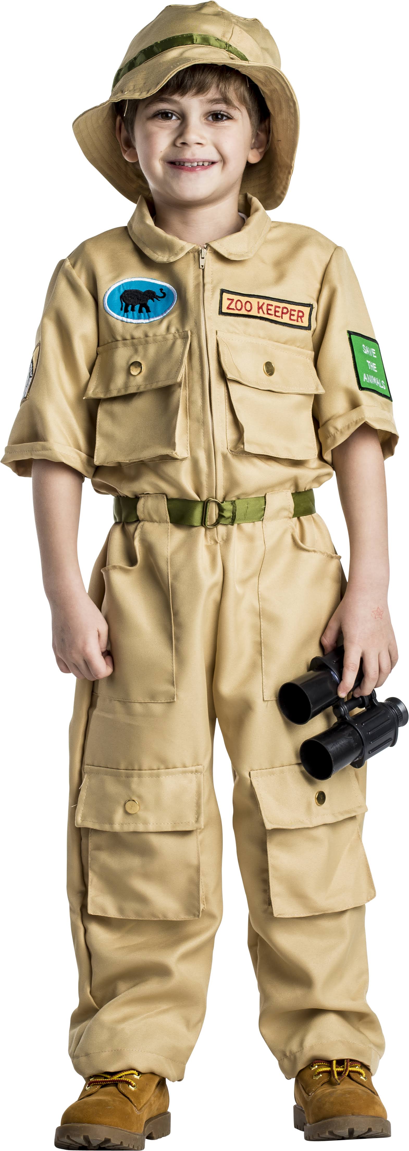 Zoo Keeper Kids Costume Medium L614