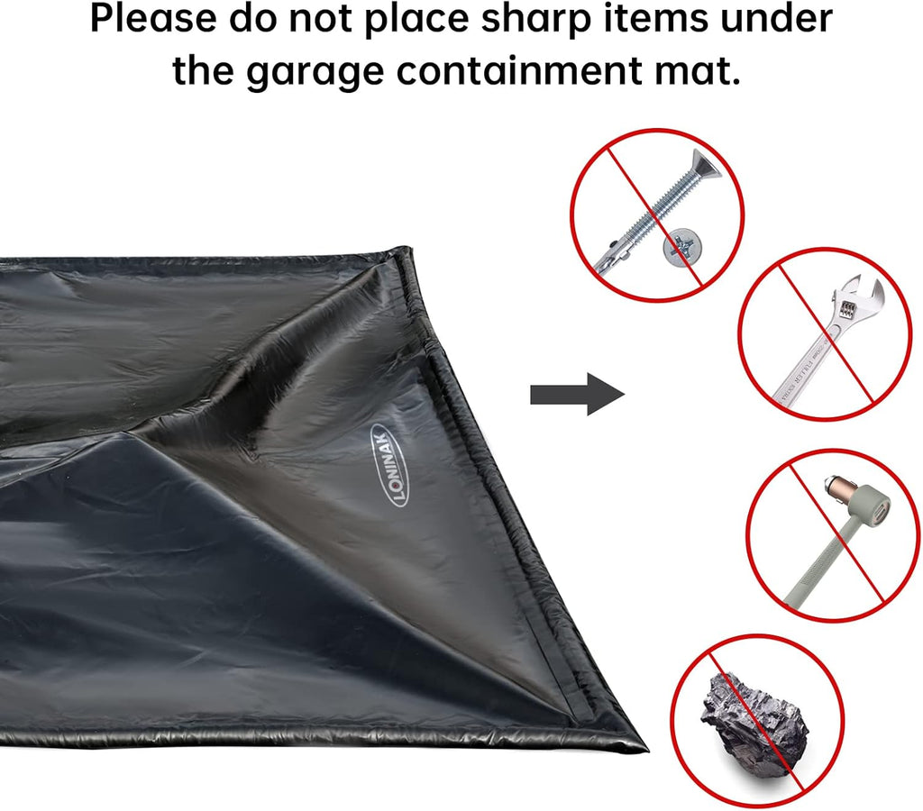 Garage Floor Mat 8'6"x20' Water Barrier Snow Melting Mat X16676