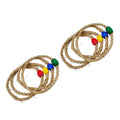 Throwing Ring Games Kids Toss Toy Outdoor Wooden Rope L784124