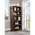 Brushed Walnut Standard Bookcase E14956
