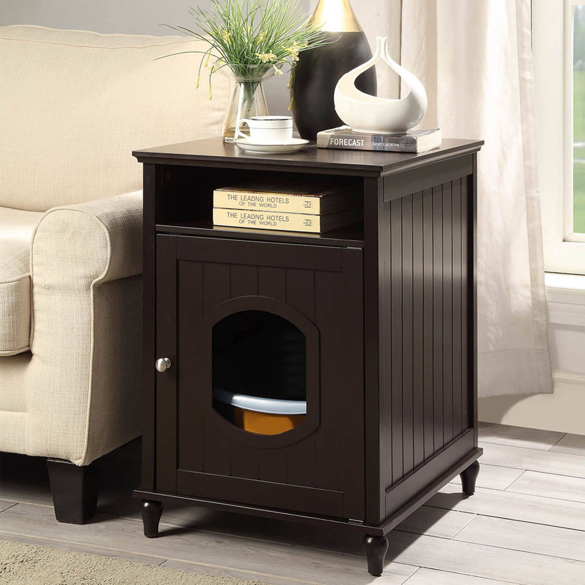 Cat House Nightstand Litter Box E29916