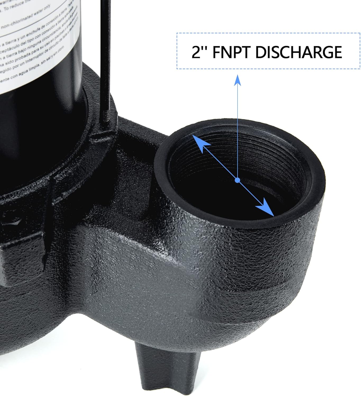 Cast iron submersible sewage pump with tether float switch S1679