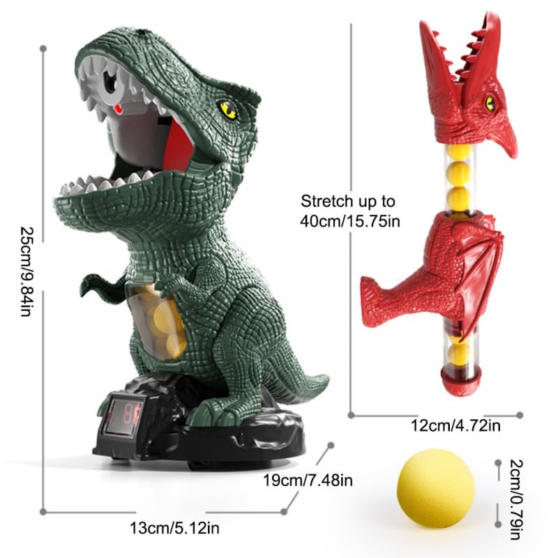 Spray Dinosaur Shooting Toys with 2 Pump Guns, 24 Foam Balls U329