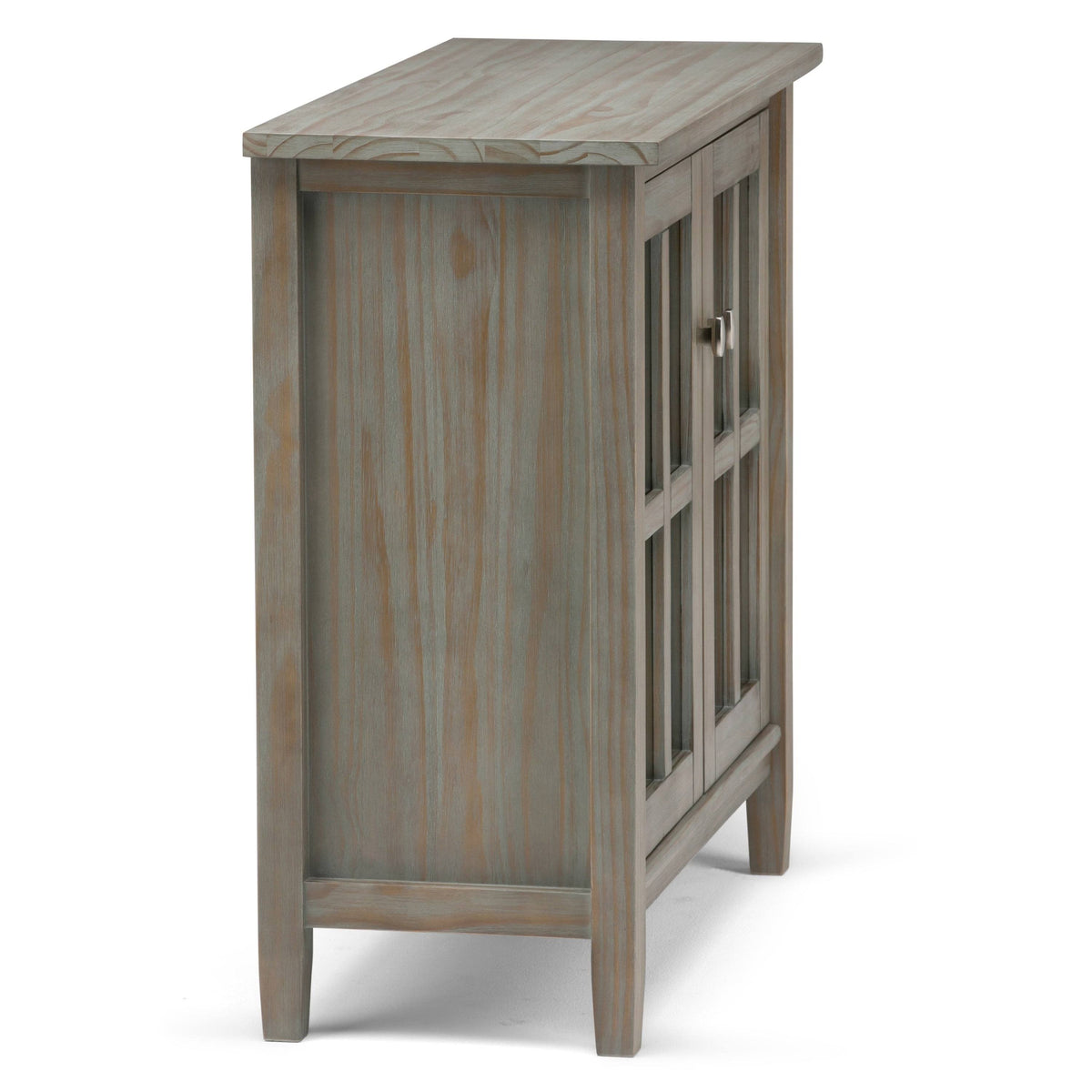 Rustic Natural Aged Brown Solid Wood Low Storage Cabinet S825643