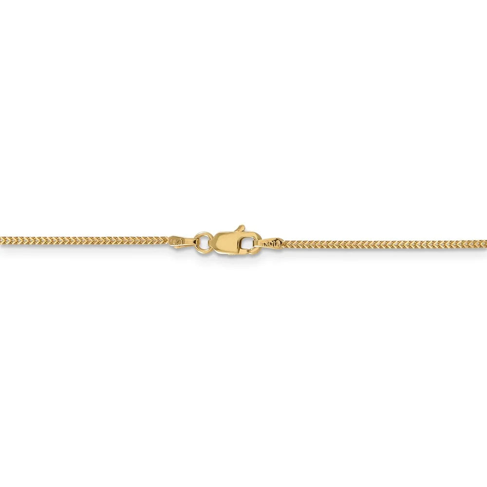 14kt Yellow Gold Franco Chain 16 inch Lobster Clasp H716