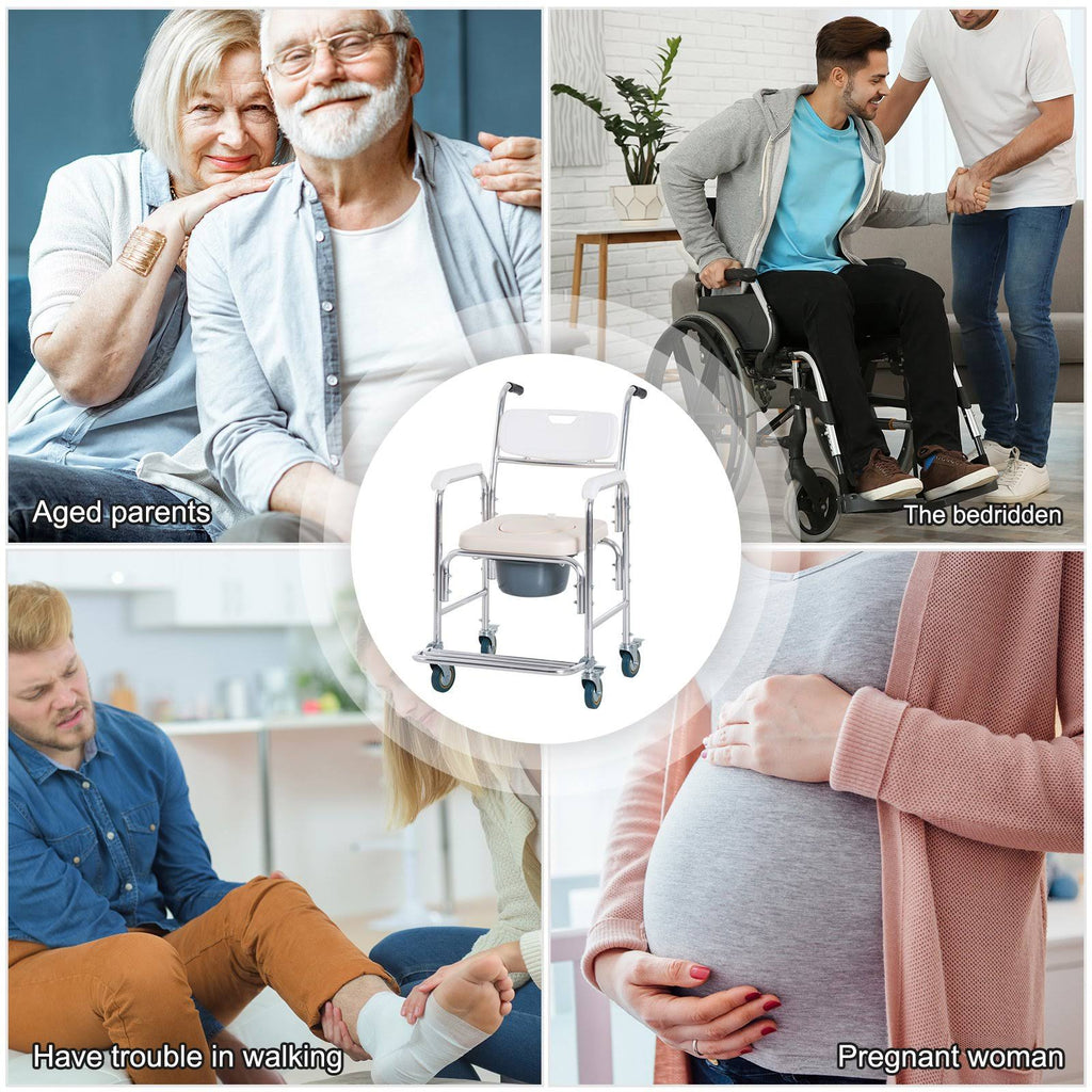Medical Rolling Commode Chair E643060