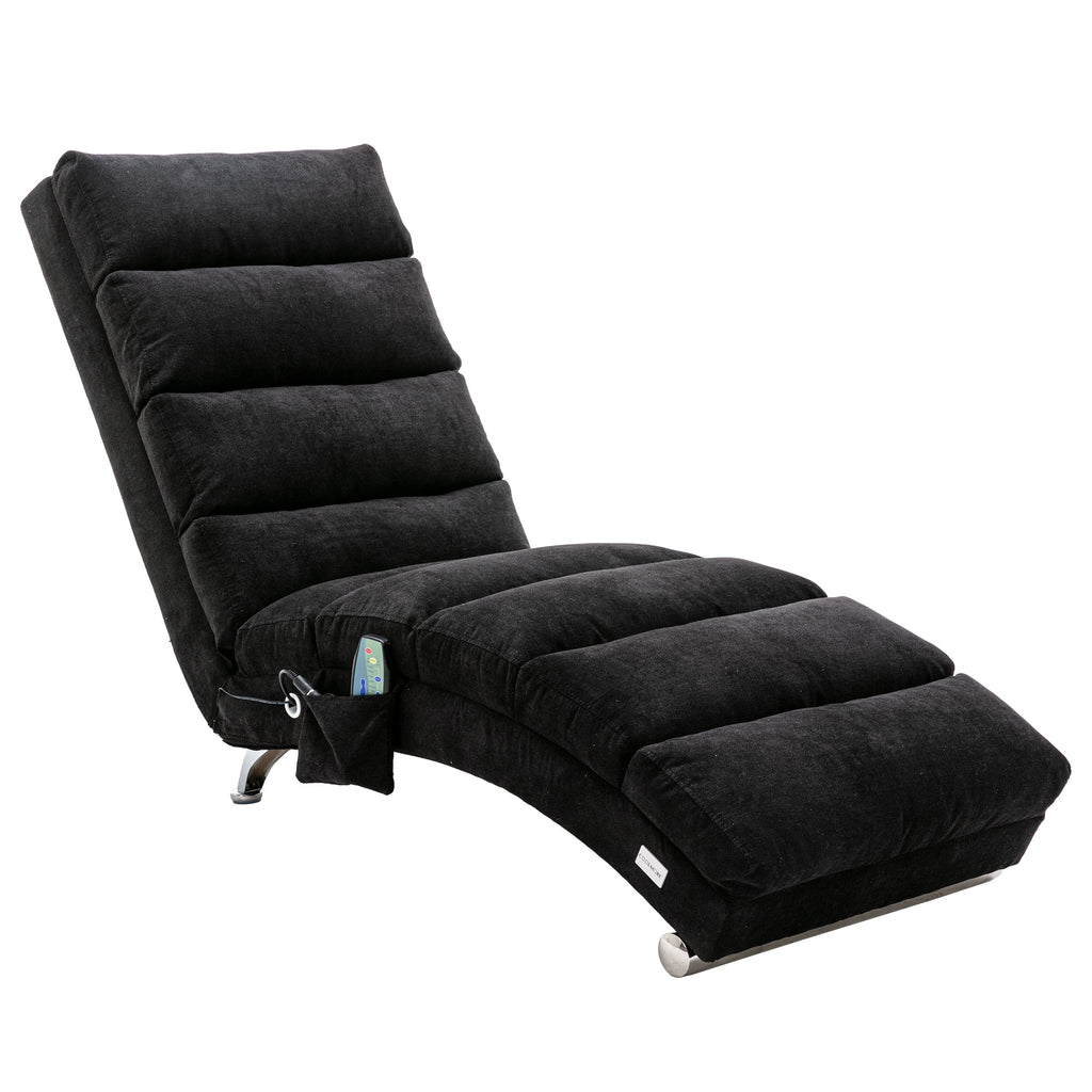 Black Linen Electric Massage Recliner Chair X686