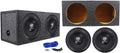12 Car Audio Subwoofers with Sealed Sub Box Enclosure J422