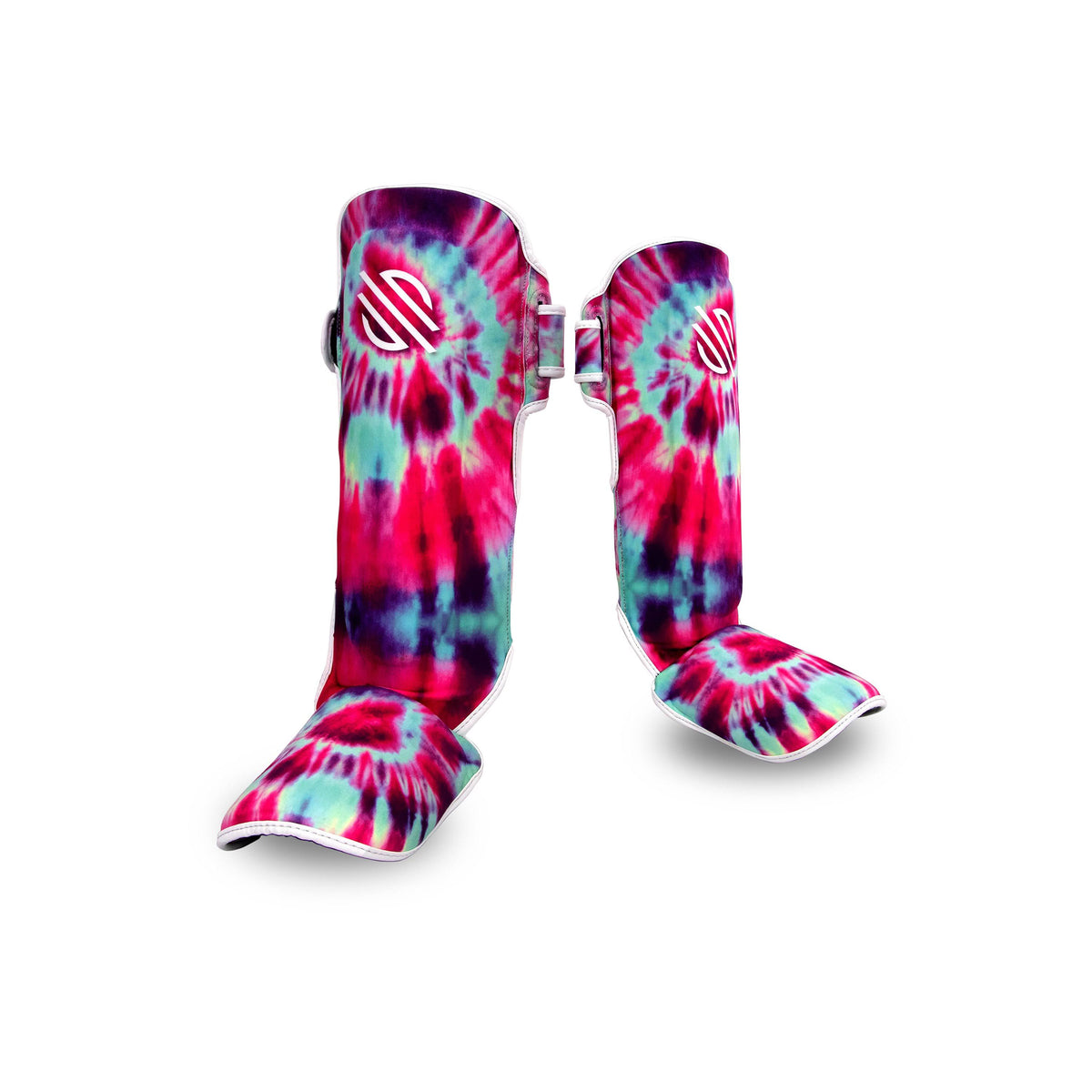 Purple Swirl Hook & Loop Shin Guards S67923