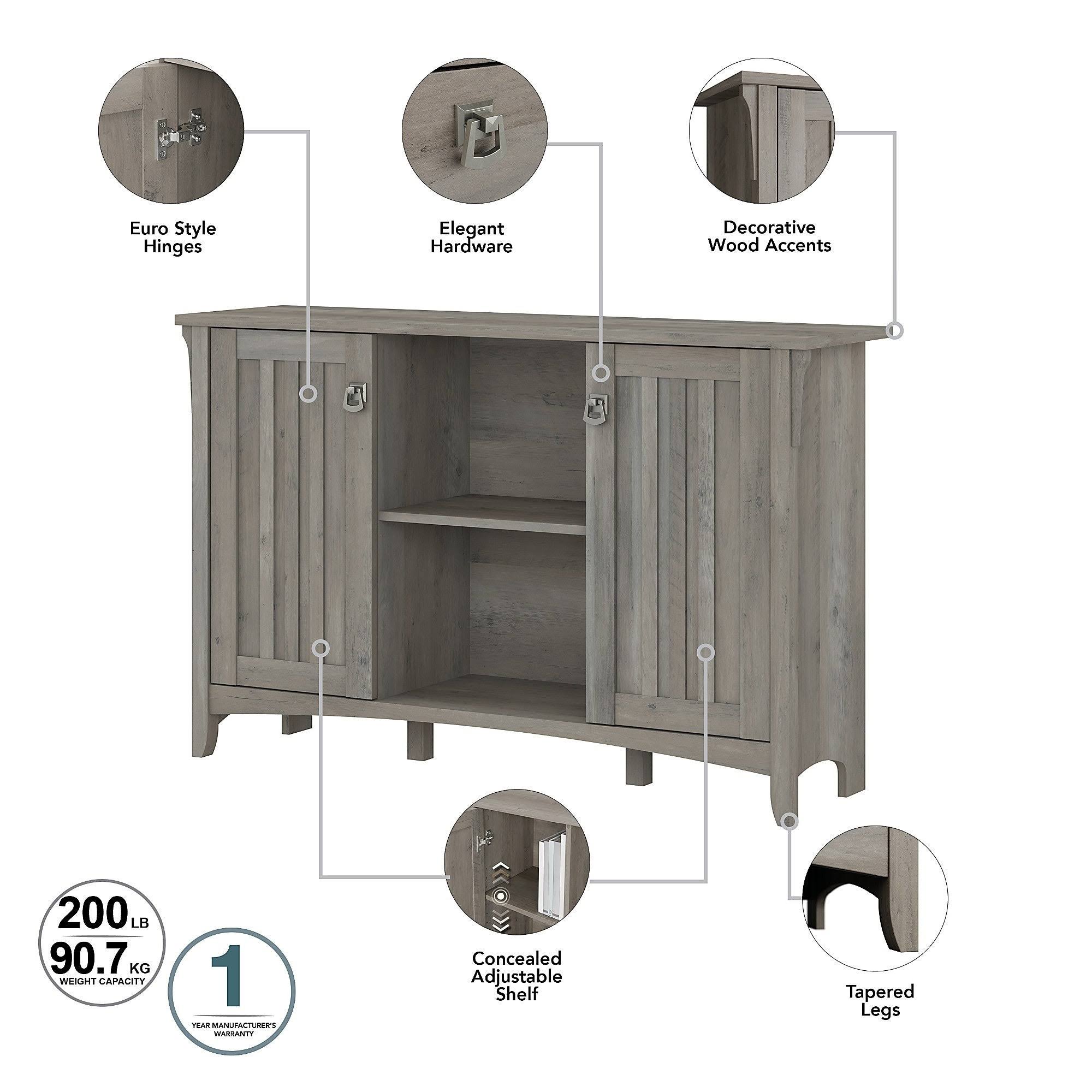 Reclaimed Pine Accent Storage Cabinet with Doors F54183