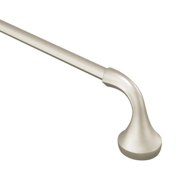 Brushed Nickel 4-Piece Bath Hardware Set with 24 in. Towel Bar T169
