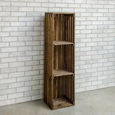 Solid Wood Bookcase 3 Shelves H953
