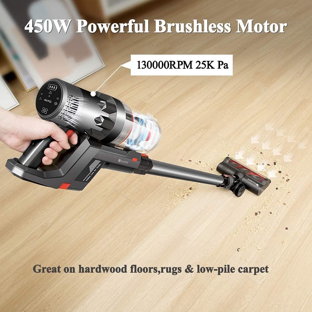Gray Cordless Stick Vacuum with Removable Battery Z325