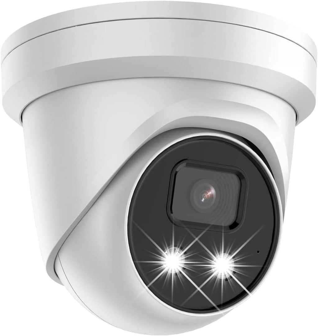 4MP Outdoor PoE Turret IP Camera, 2.8mm, EXIR 98ft Night Vision, Built-in Mic, IP67 Waterproof, H.265+ M346