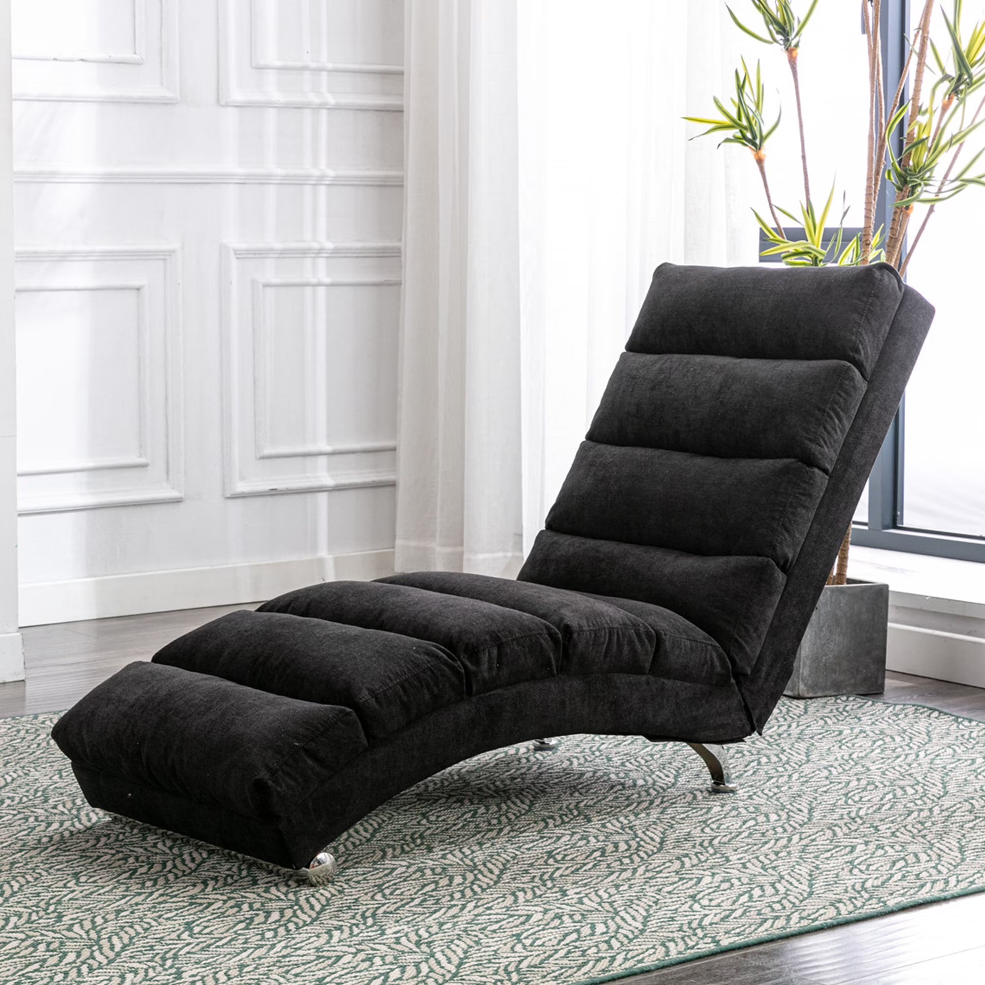 Black Linen Electric Massage Recliner Chair X686