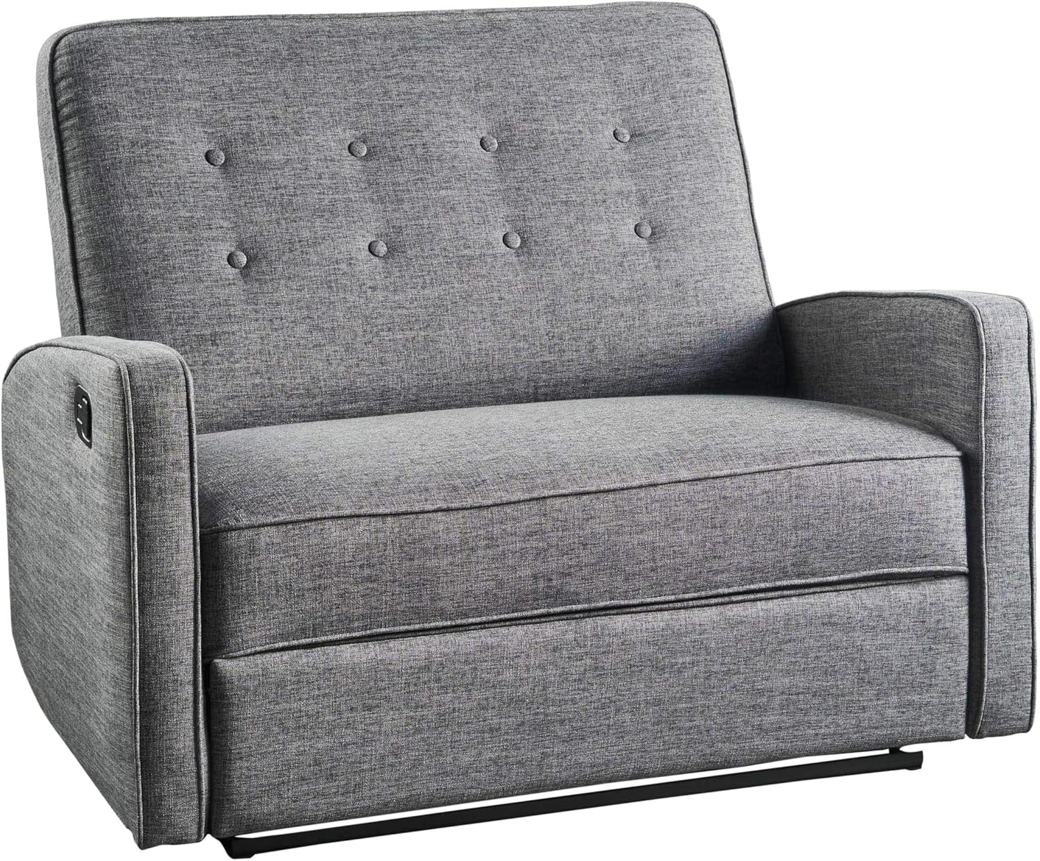 Reclining Loveseat Grey Black Z439757