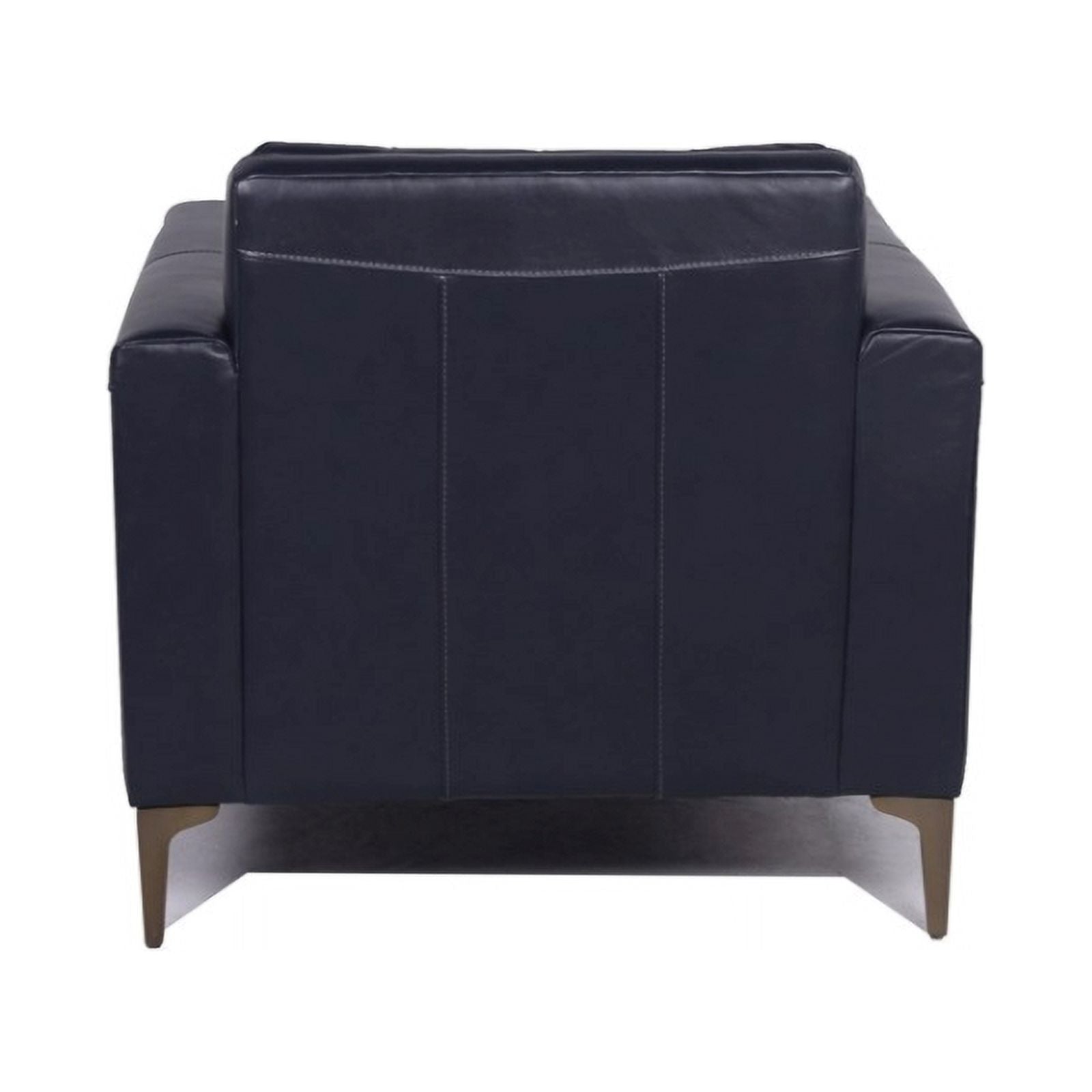 Navy Leather Upholstered Accent Chair Z219