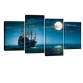 4 Piece Framed Seascape Artwork F810