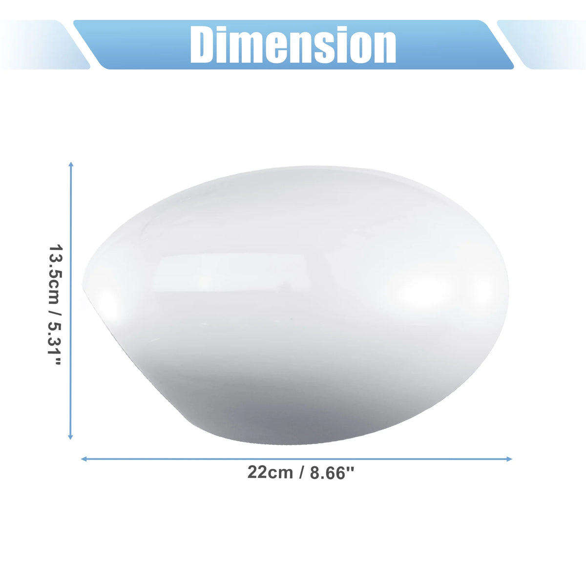 White Rearview Mirror Cover for Mini Cooper S Y523
