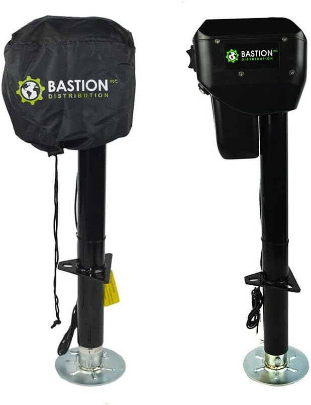 Electric Power Tongue Jack with Cover, 3500LB A-Frame Capacity, 12V, Front LED M5049