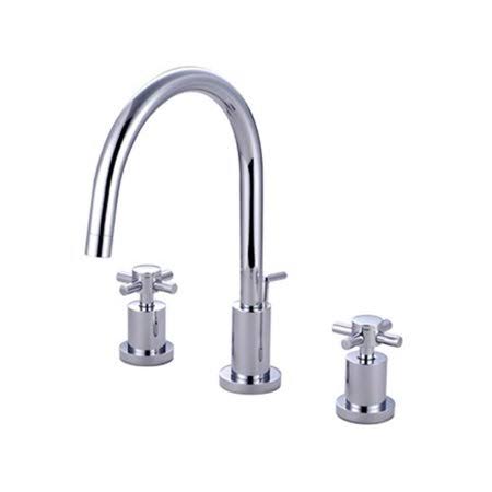 Polished Chrome Widespread Lavatory Faucet with Brass Pop-Up S662080