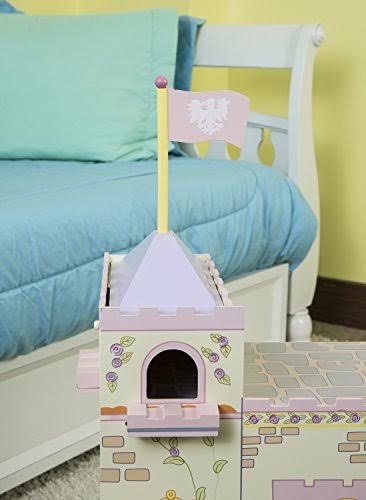 Wooden Fairytale Castle on Lazy Susan H2498