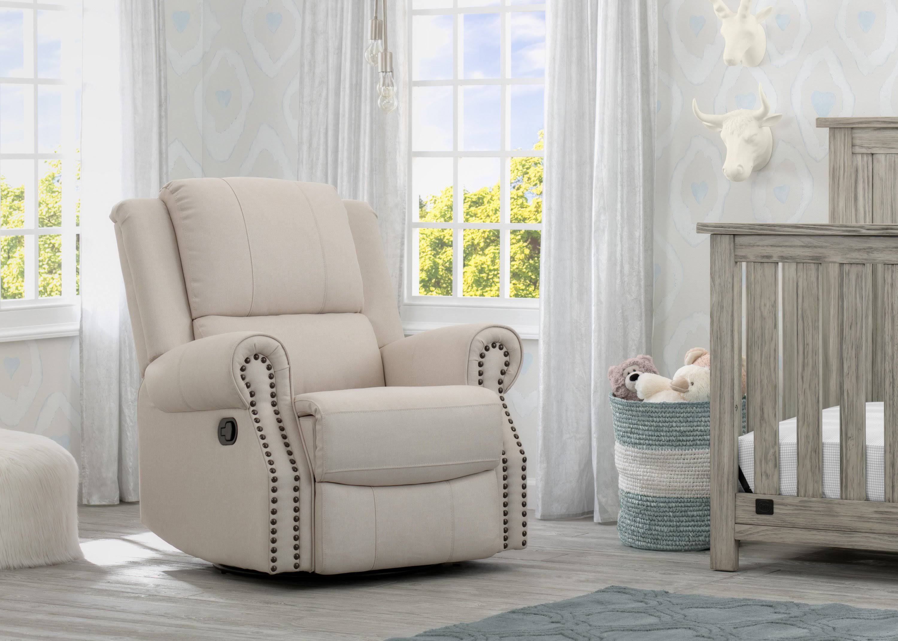 Charcoal Nursery Recliner Glider Swivel Chair P971102