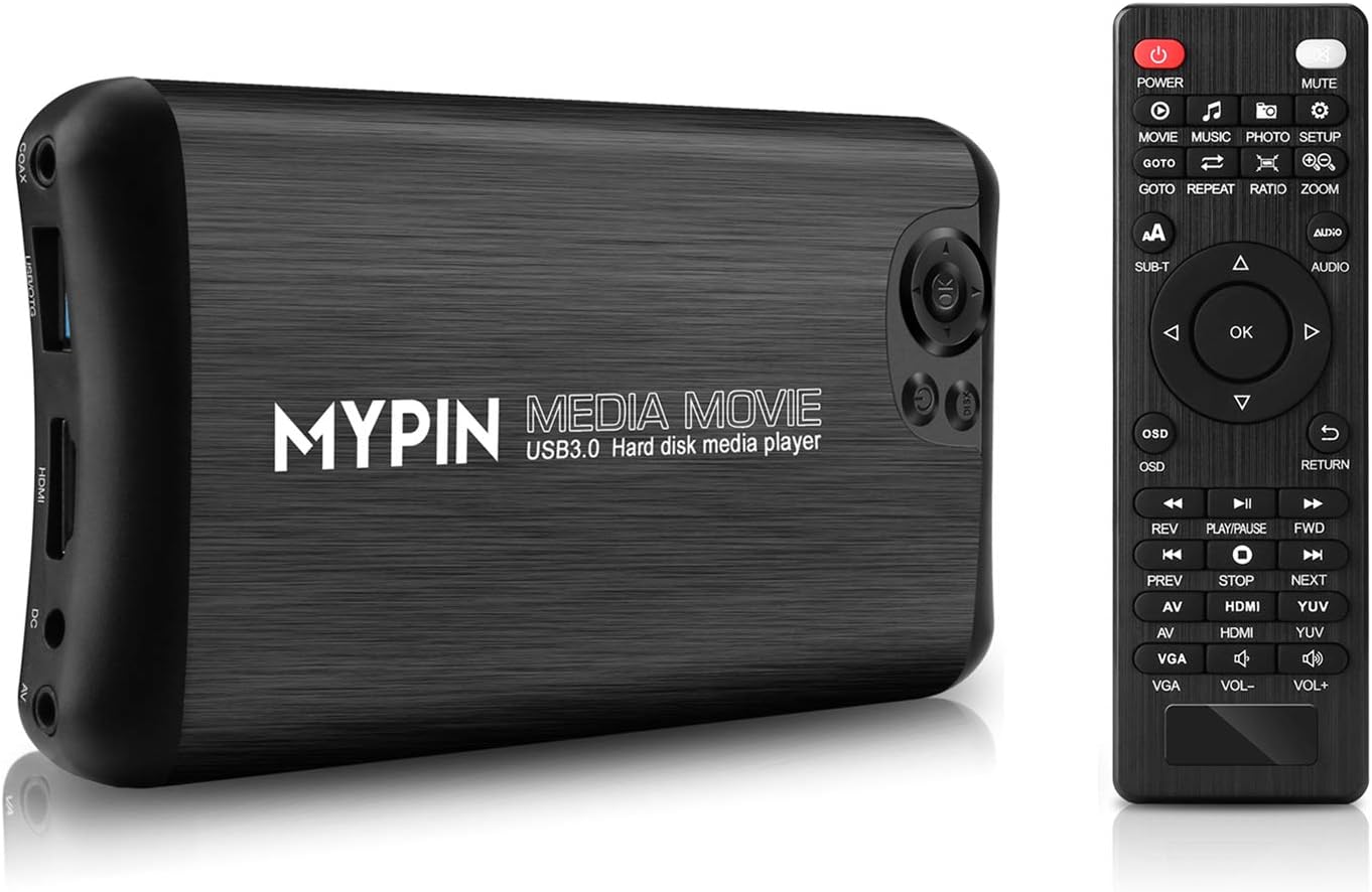 1080P USB3.0 HDMI Media Player with HDMI/AV/Coaxial Output L9468