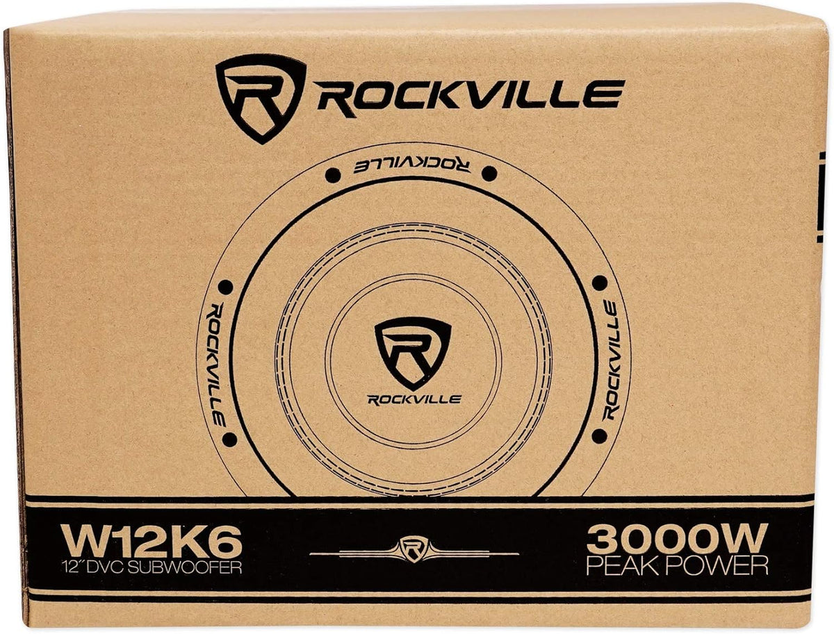 12 Car Audio Subwoofers with Sealed Sub Box Enclosure J422