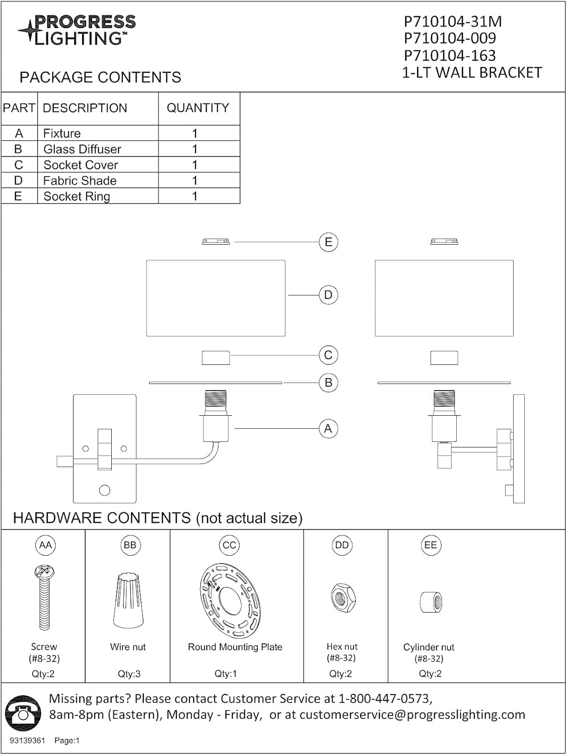 Nickel Wall Brackets T5043