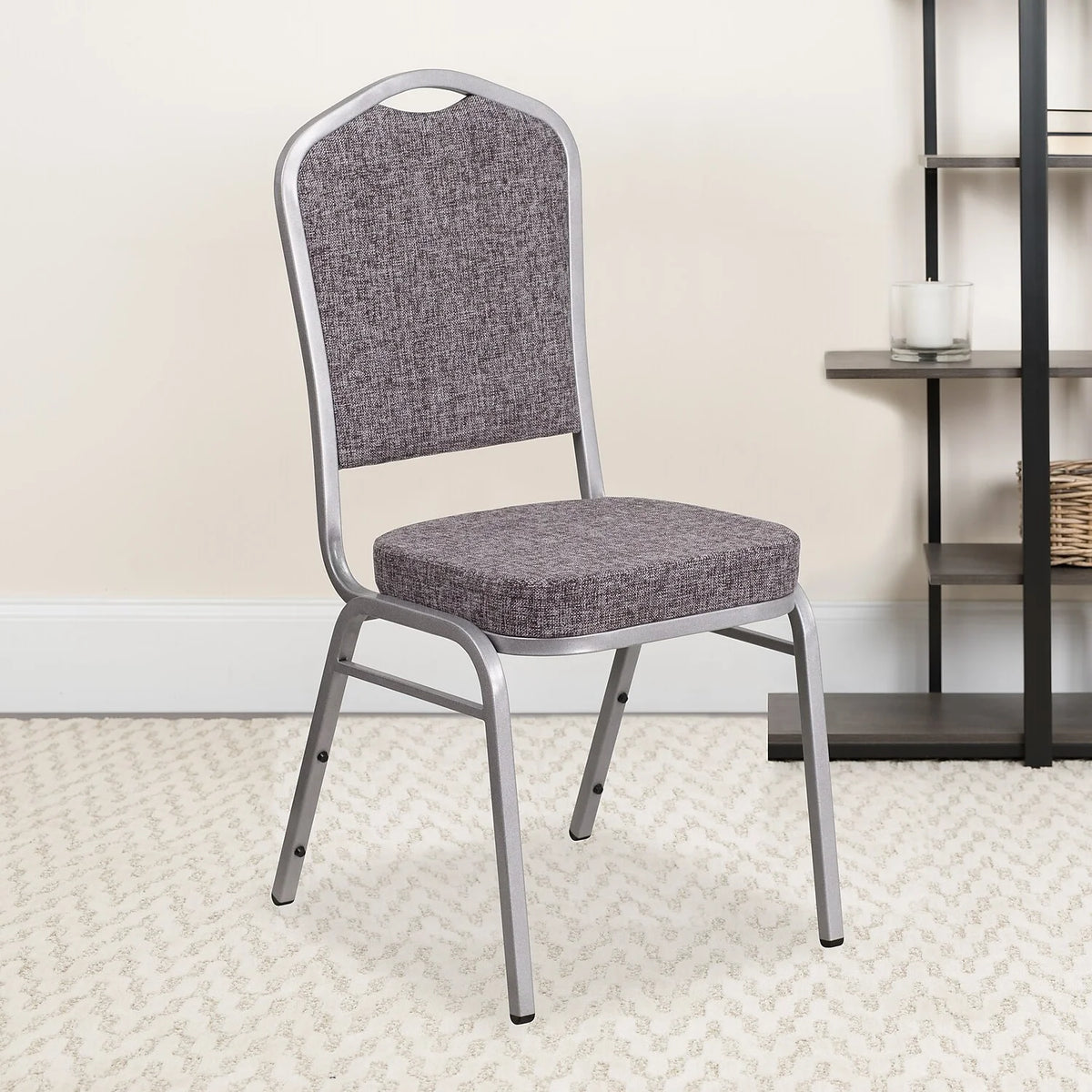 Stacking Banquet Chair, Heringbone, Set of 4 A92799