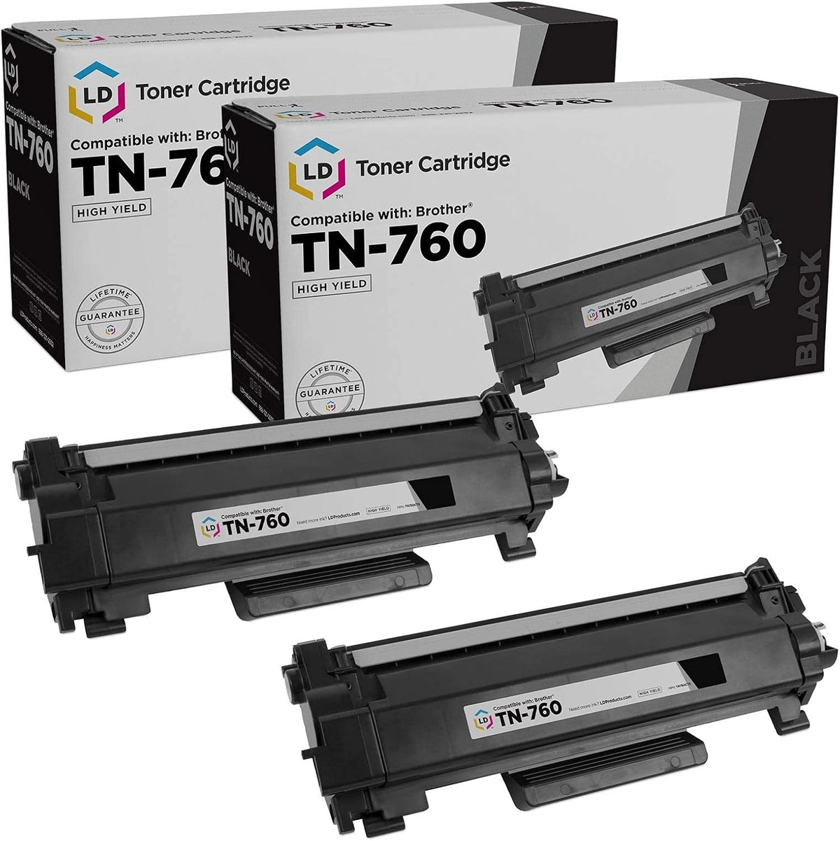 Black High Yield Toner Cartridge 2-Pack E889151
