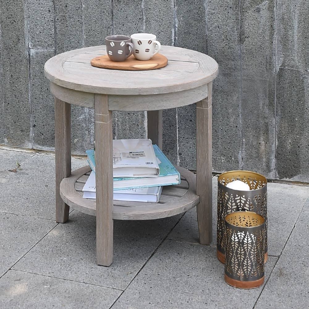 Teak Patio Side Table U486