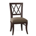 Brown Cross Back Side Chair J4338
