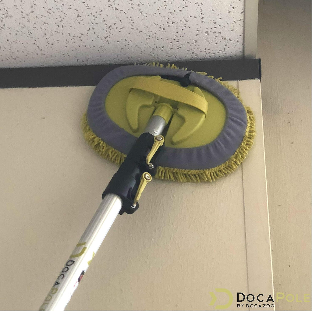 Wall Duster with Telescoping Pole and Chenille Microfiber Cleaning Head, Pack of 2 W5146