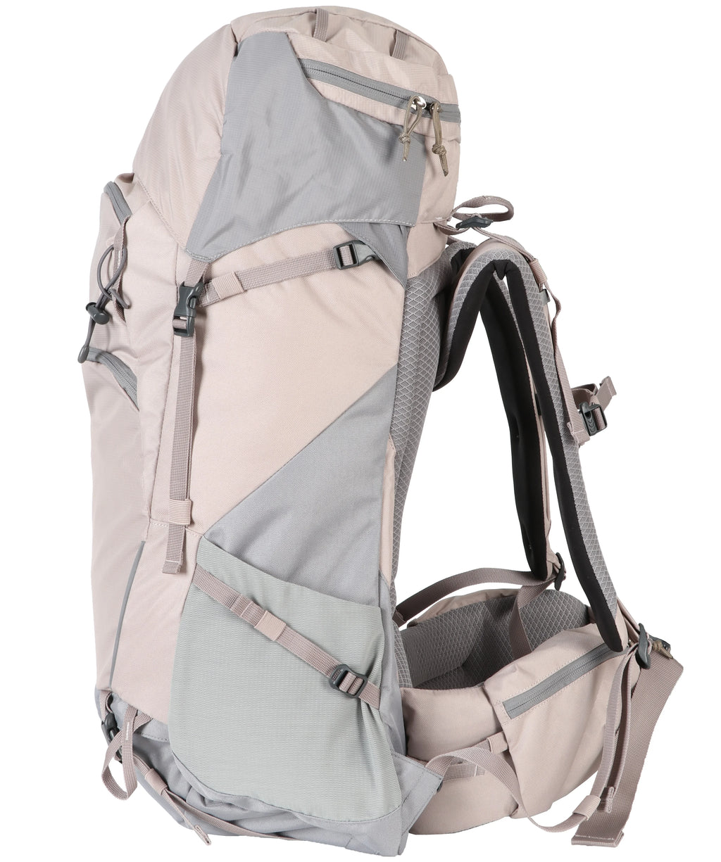 Tan 50 Liter Backpack with Adjustable Compression Straps Z5933